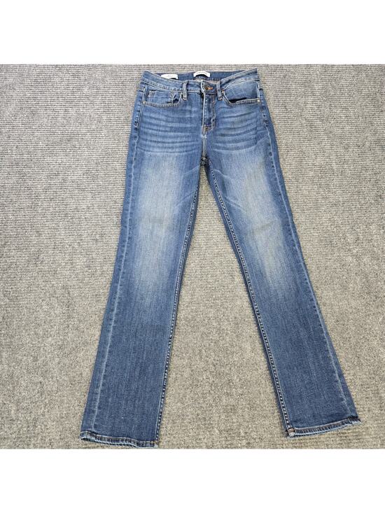 Vigoss Denim - Vigoss Ace Straight Jeans Womens 27x30 Blue Mid Rise Stretch Denim